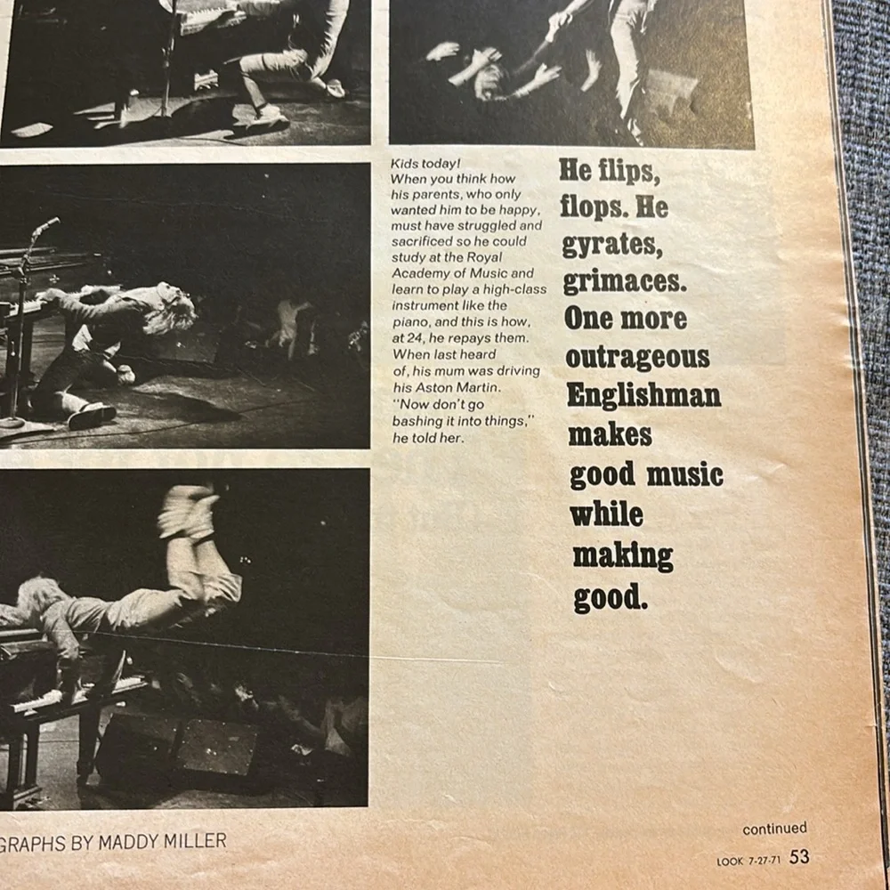 Vintage Look Magazine July 27, 1971 | Elton John & Susan Dey Feature